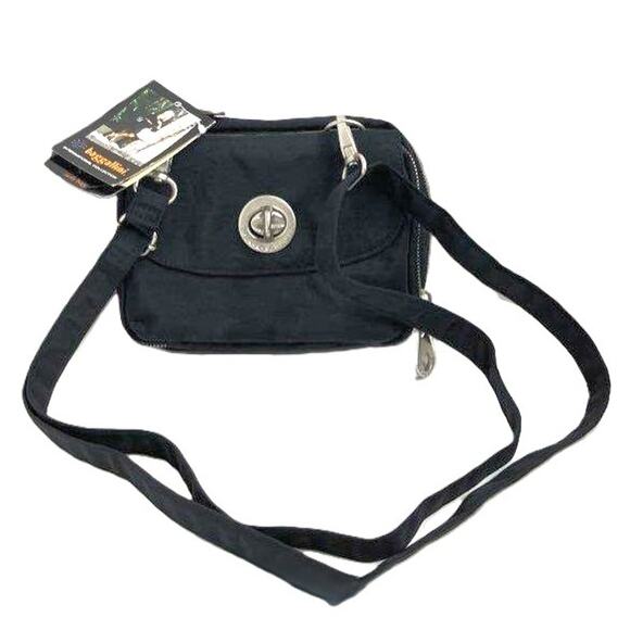 Baggallini Sicily Black International Collection Crossbody Bag - Picture 1 of 8